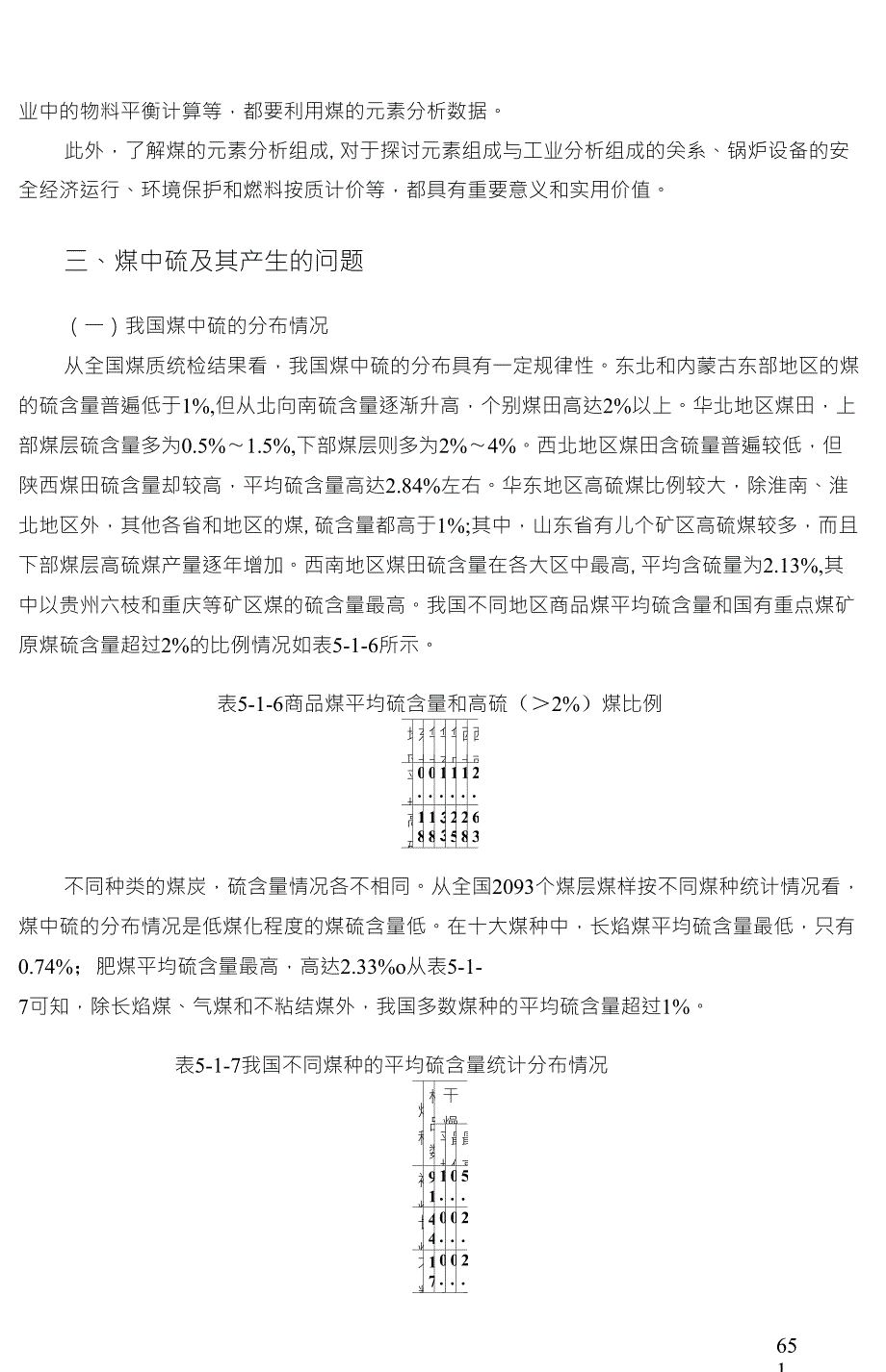 煤中硫及其产生的问题_第1页