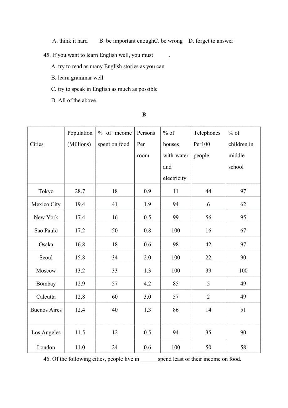 牛津上海版初中英语7A期末考卷_第5页