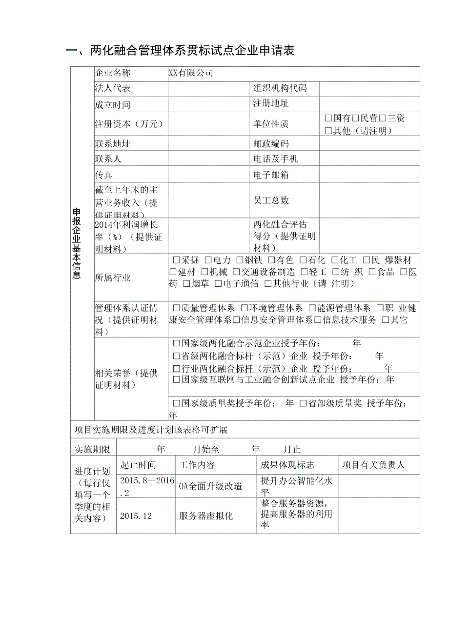 两化融合管理体系贯标试点企业申请材料(模板)(DOC)_第3页