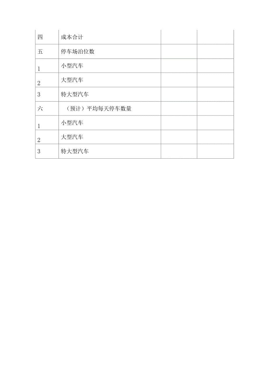 申请制定或调整机动车停放服务收费需提交的材料：_第5页