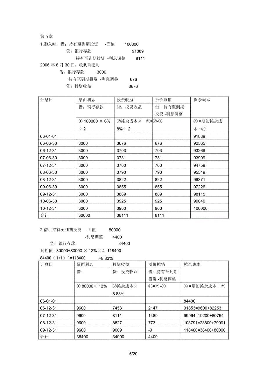 财务会计学课后答案全_第5页