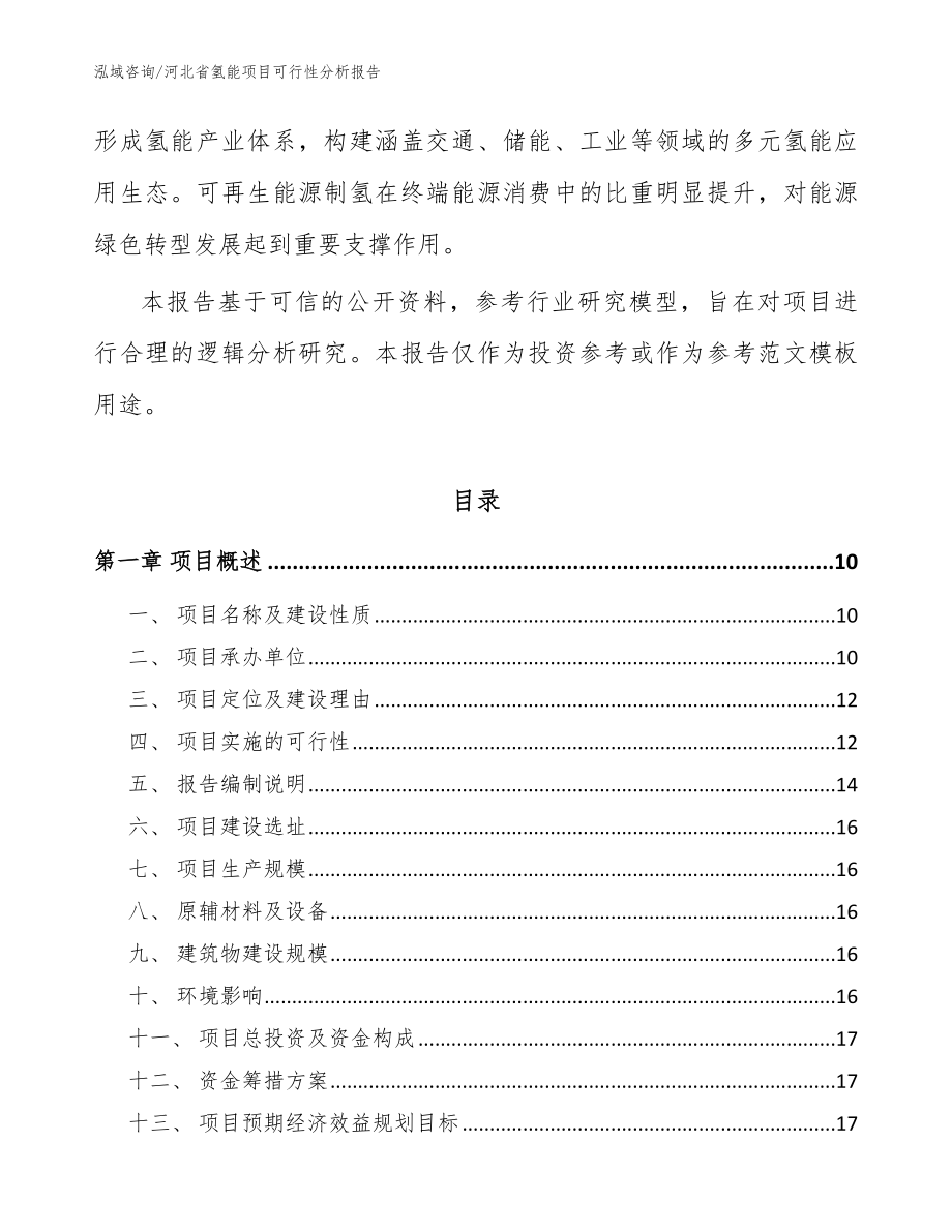 河北省氢能项目可行性分析报告_模板范文_第3页