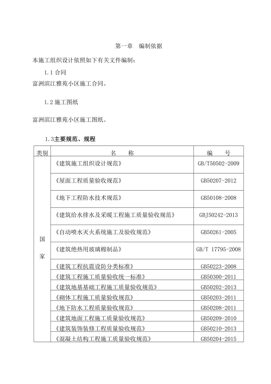 滨江雅苑施工组织总设计_第2页