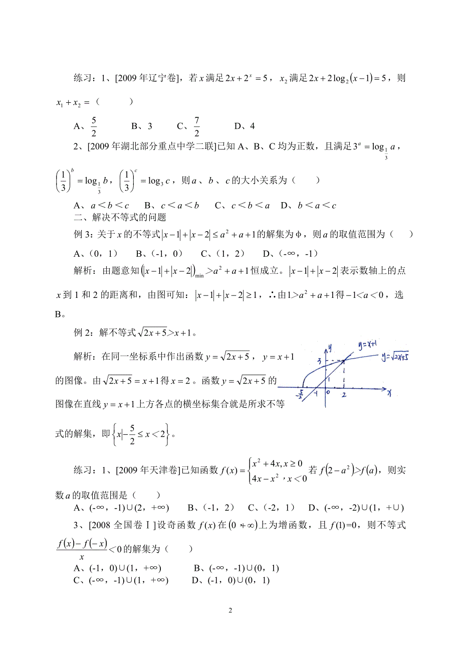 数形结合应用举例_第2页