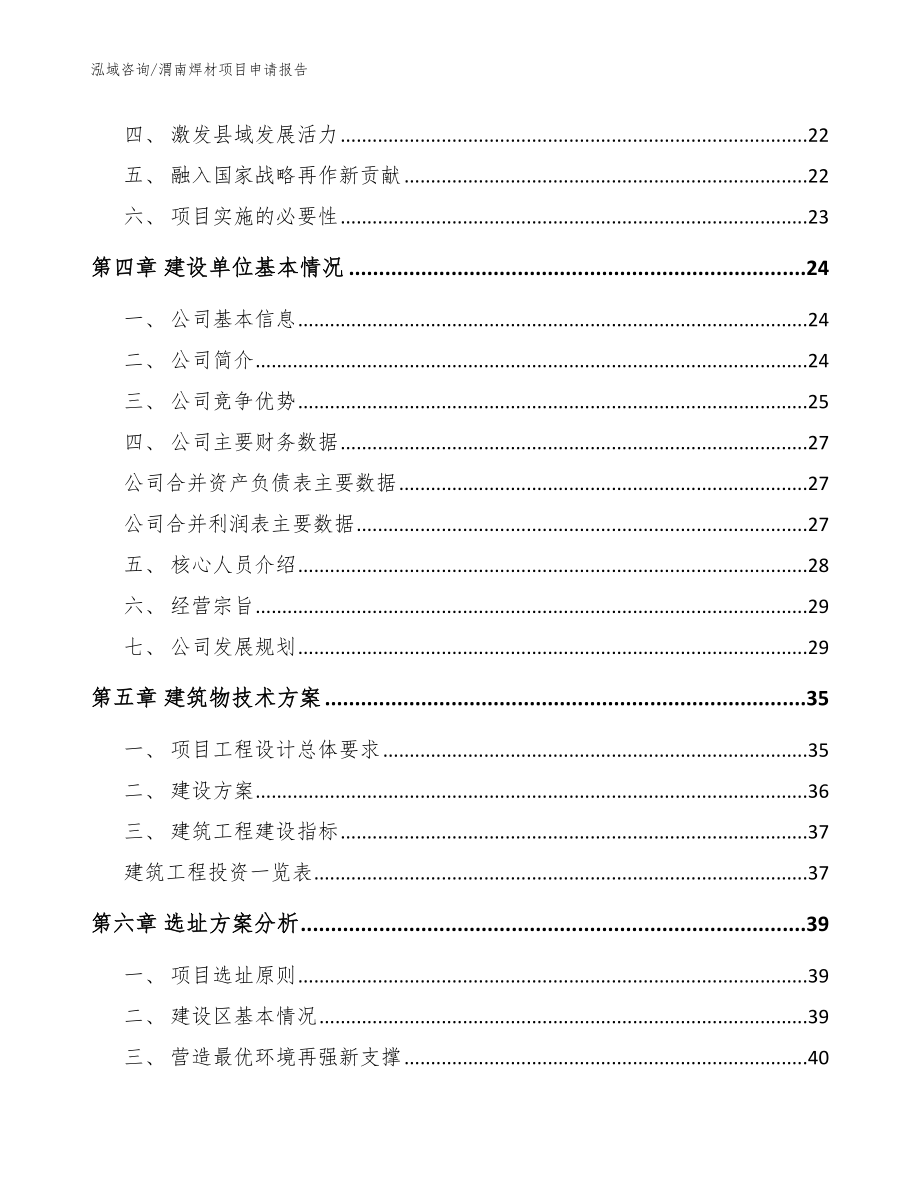 渭南焊材项目申请报告_模板范本_第2页