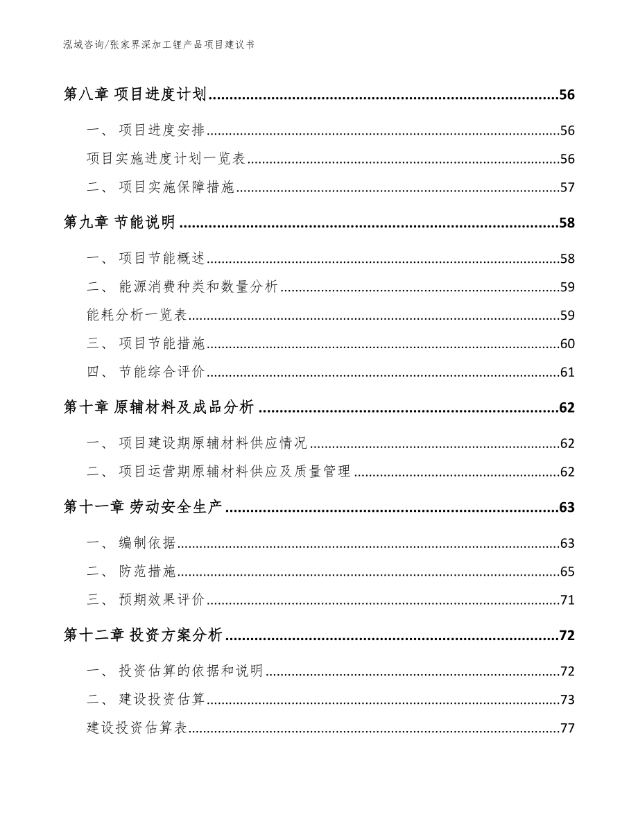 张家界深加工锂产品项目建议书_第3页