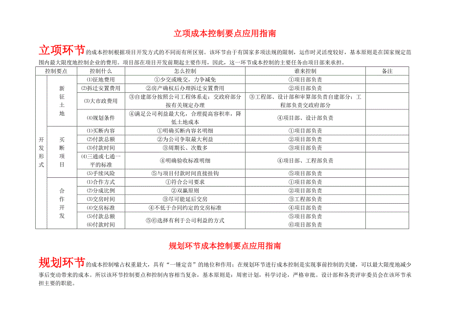 精品资料（2021-2022年收藏）房产公司成本控制指南_第1页