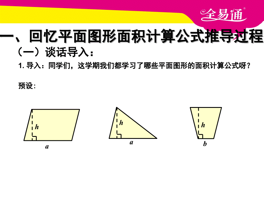 五年级上册数学多边形的面积整理和复习课堂PPT_第2页