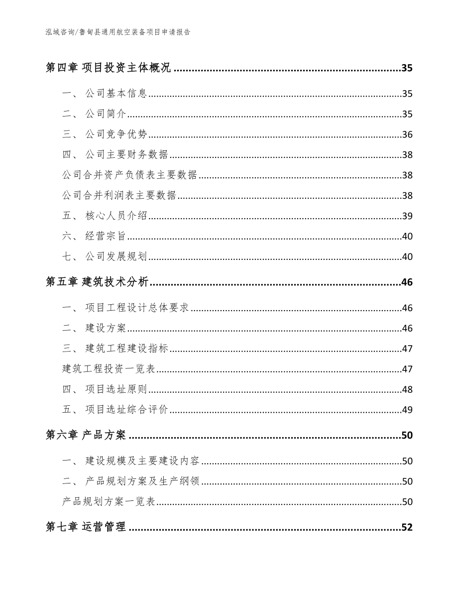 鲁甸县通用航空装备项目申请报告（模板）_第2页