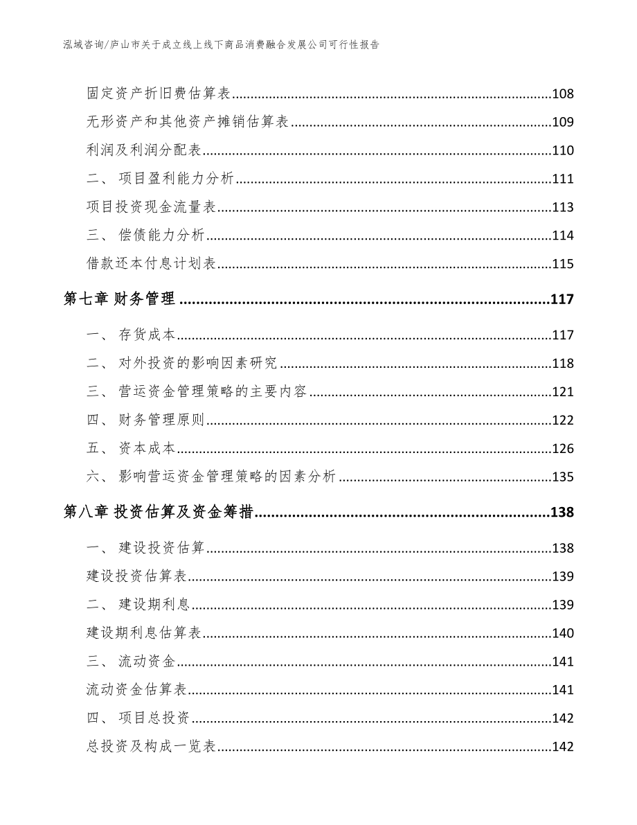 庐山市关于成立线上线下商品消费融合发展公司可行性报告模板参考_第3页