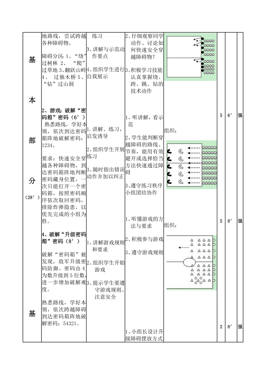 水平三——五年级《障碍跑》教学设计_第3页