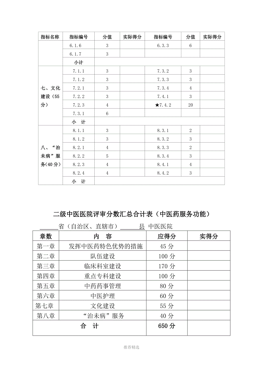 推荐-二级中医医院评审分数汇总表_第3页