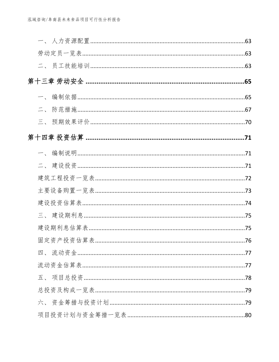 阜南县未来食品项目可行性分析报告_第5页