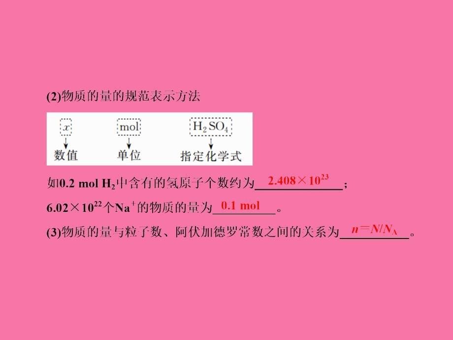 一轮复习人教版物质的量气体摩尔体积62张ppt课件_第5页