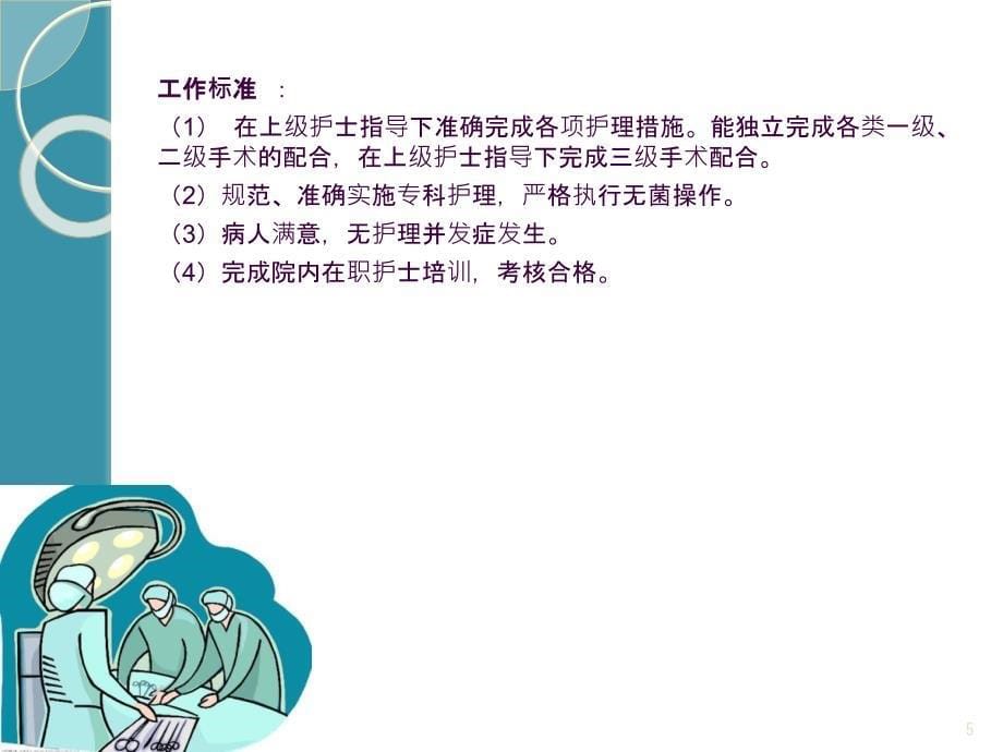 手术室各班岗位职责及各项工作质量标准ppt课件_第5页