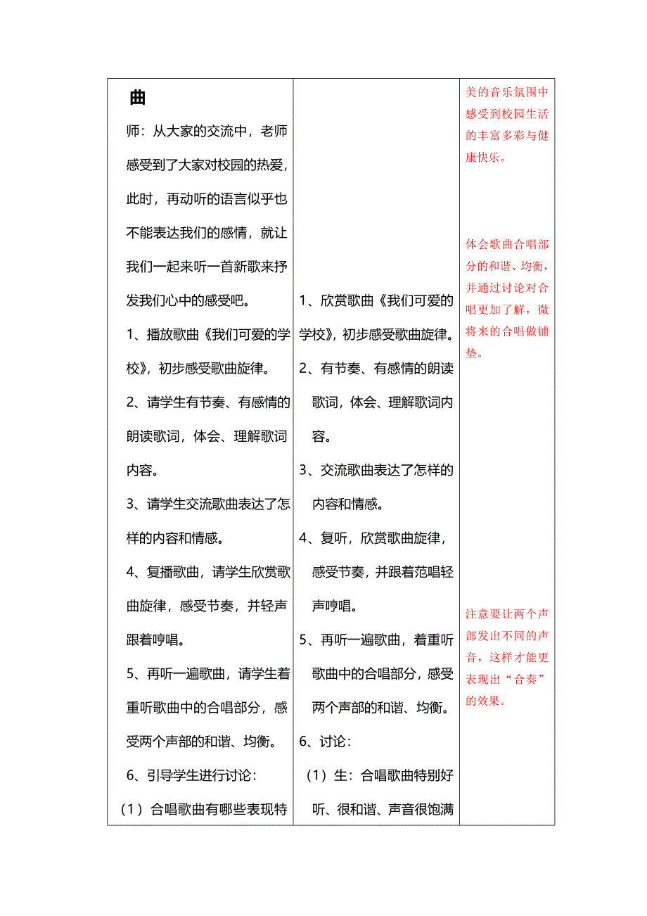 五年级音乐下册教学设计 第一单元_第4页