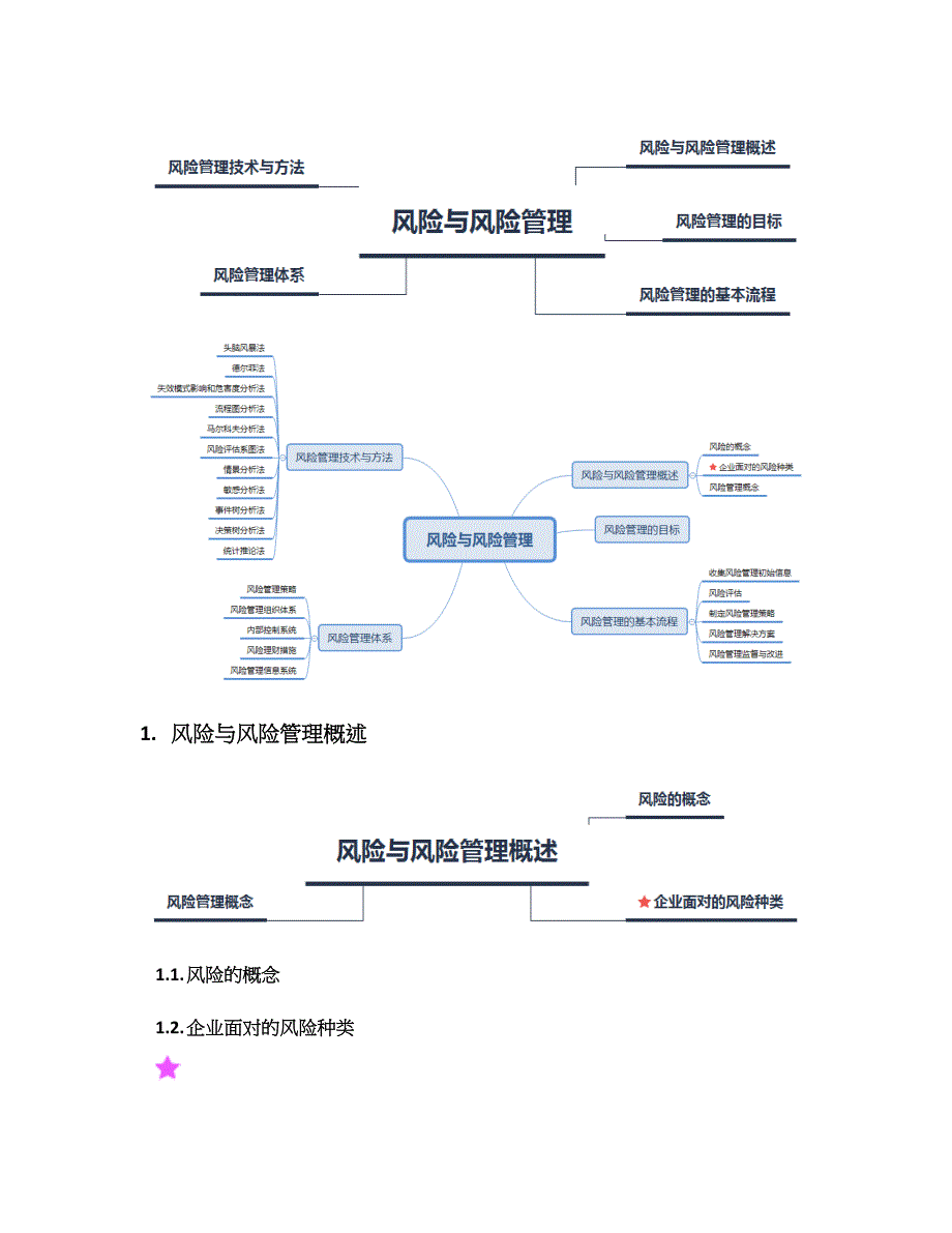 风险与风险管理分析流程及思维图_第2页