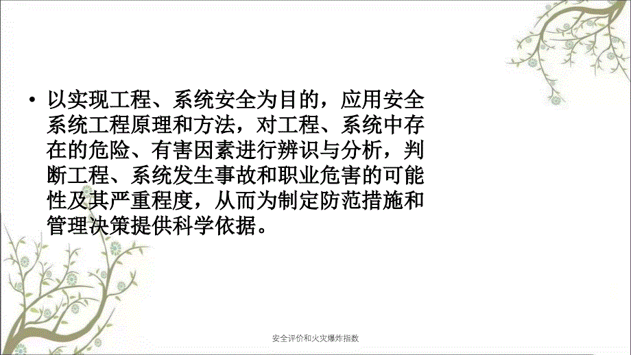 安全评价和火灾爆炸指数PPT课件_第1页