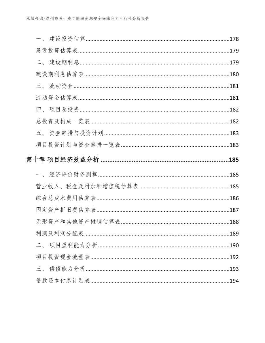 温州市关于成立能源资源安全保障公司可行性分析报告（模板）_第5页