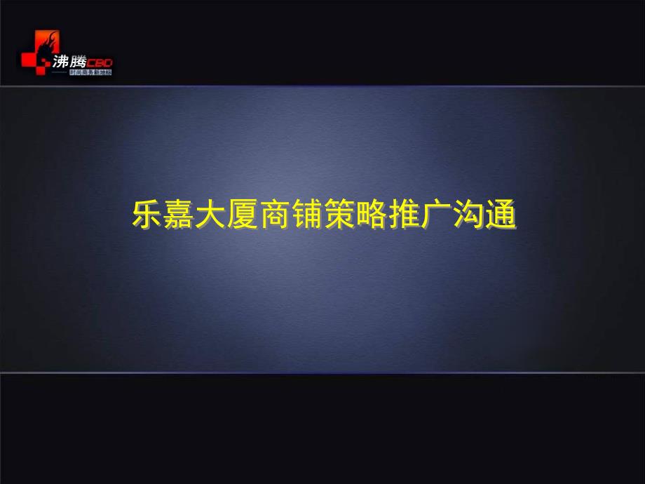 乐嘉大厦商铺策略推广沟通.ppt_第1页