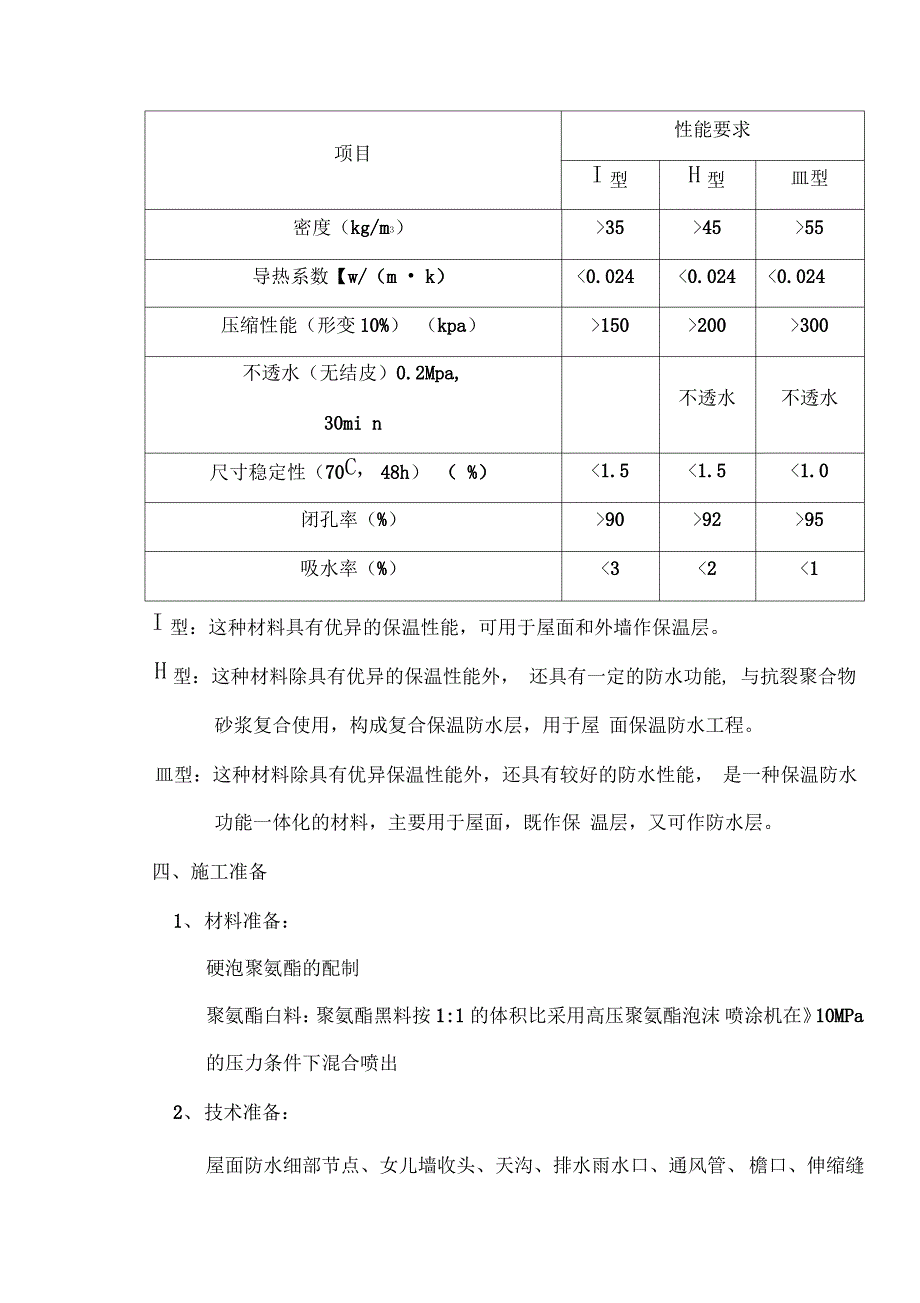 硬泡聚氨酯屋面防水保温施工方案_第2页