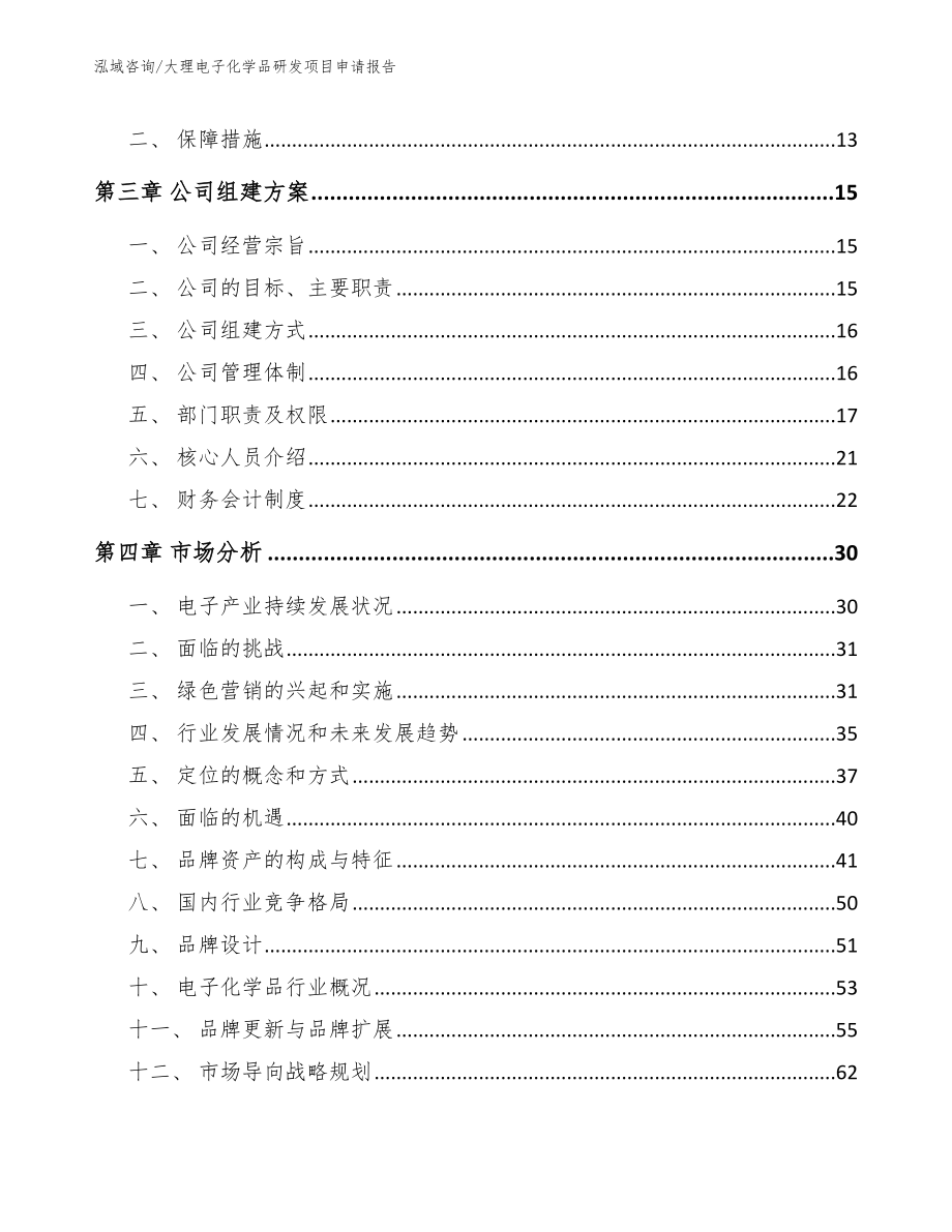 大理电子化学品研发项目申请报告_参考范文_第4页