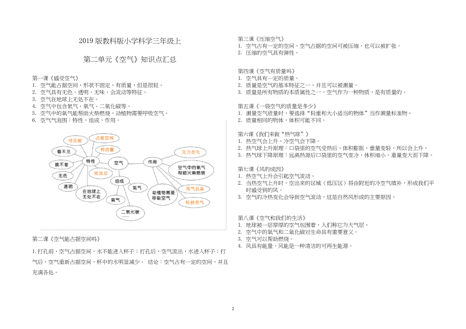 部编版教科版小学科学三年级上册知识点汇总_第2页