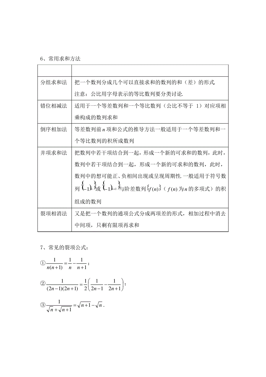 数列公式及结论总结_第4页