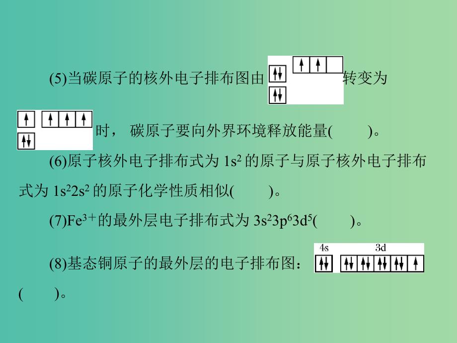 高中化学一轮复习 第七单元 第32讲 原子结构与性质课件.ppt_第4页