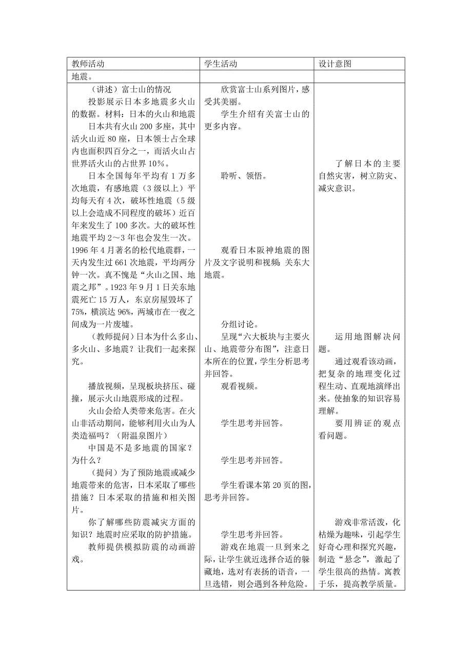 七年级地理下册第七章第一节日本教案3人教_第5页