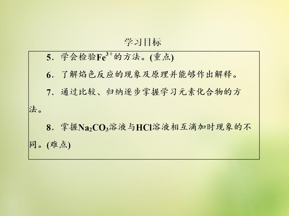 人教版化学必修一321钠的重要化合物讲练课件_第4页