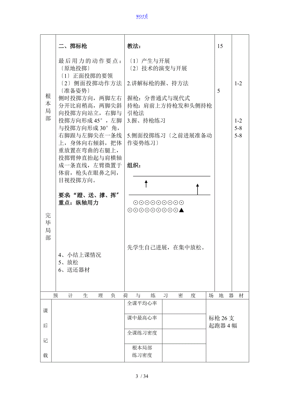 田径学期教案设计全套03076_第3页