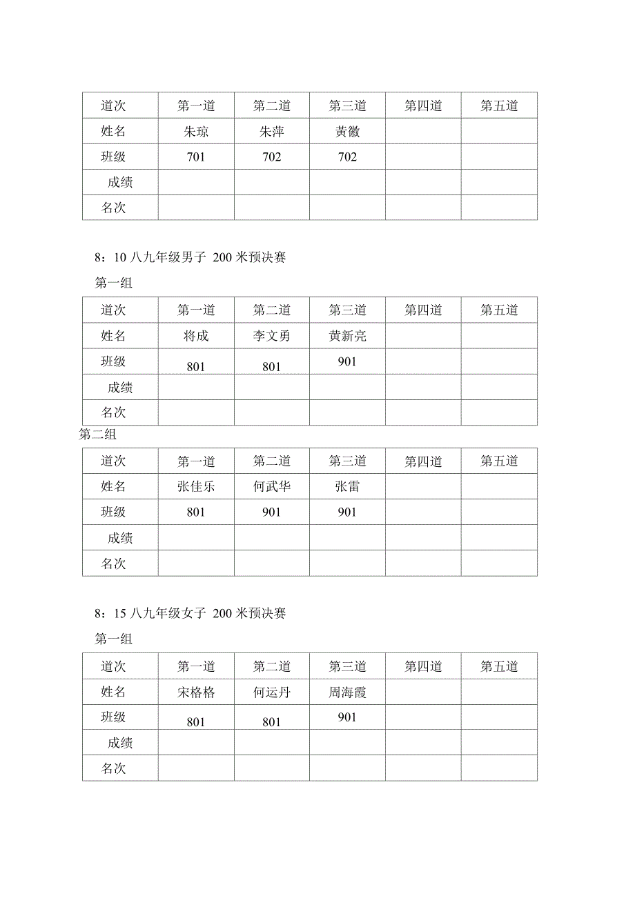 阳光学校第十届田径运动会秩序册1_第3页