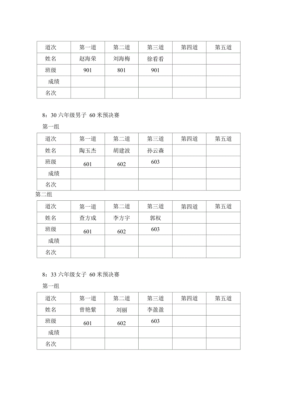 阳光学校第十届田径运动会秩序册1_第4页