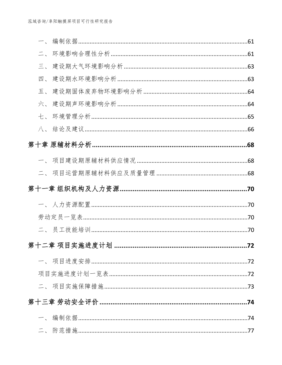 阜阳触摸屏项目可行性研究报告（模板范本）_第4页