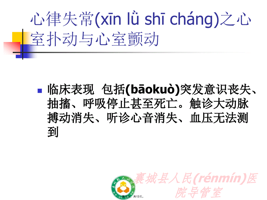 心室扑动与心室颤动要点说课材料_第3页