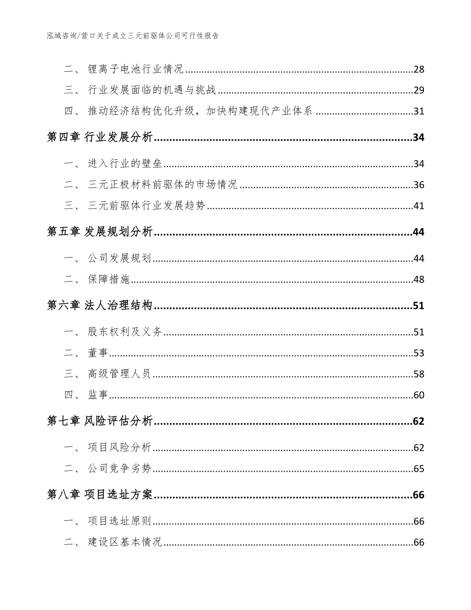 营口关于成立三元前驱体公司可行性报告参考模板_第3页