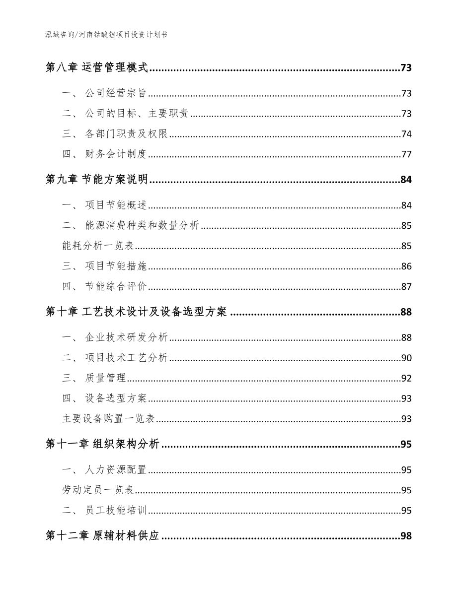 河南钴酸锂项目投资计划书范文参考_第3页