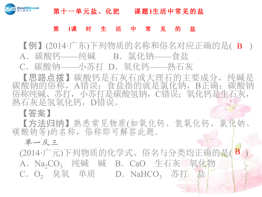 人教五四制初中化学九下12课题1生活中常见的盐PPT课件2_第1页