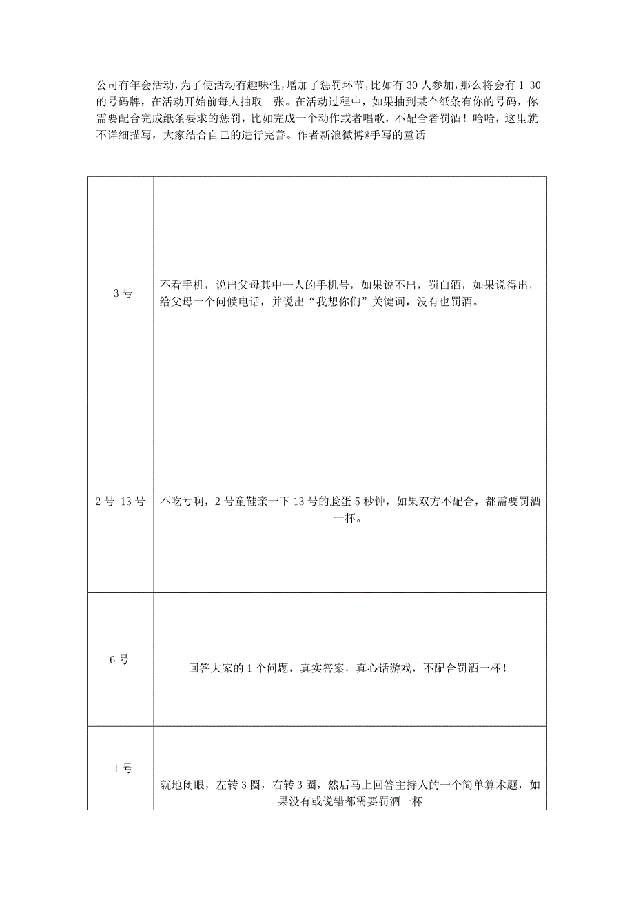 公司年会惩罚小游戏.doc_第1页