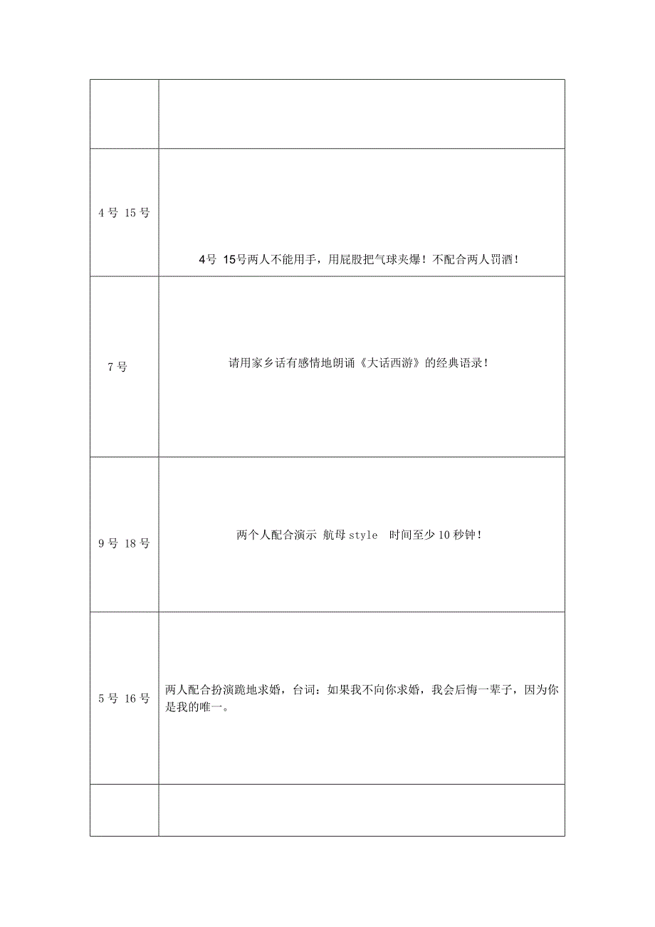 公司年会惩罚小游戏.doc_第2页