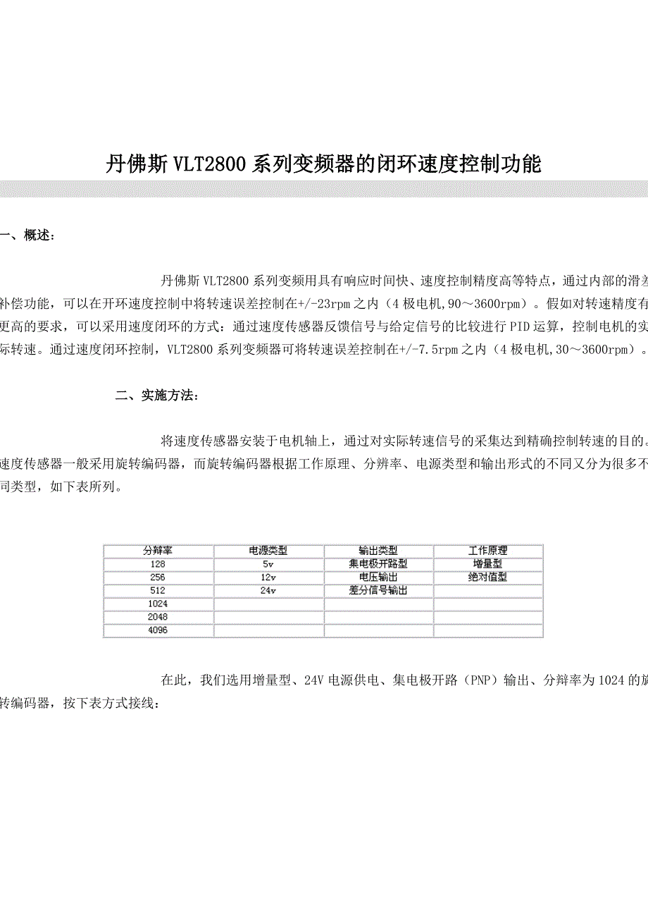 变频器的闭环速度控制功能_第1页