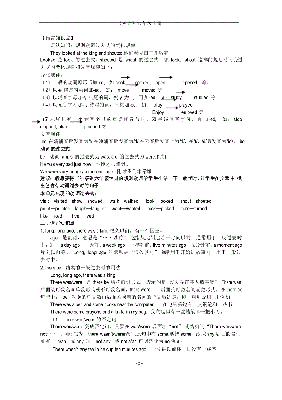 译林版英语六年级上册Unit1测试题_第2页