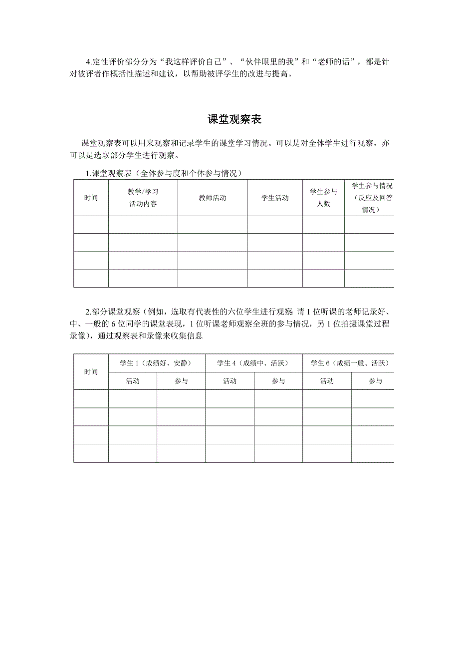 学生课堂表现评价量表_第2页