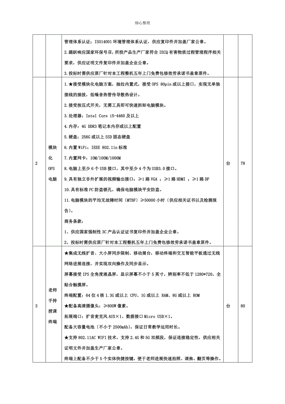 采购清单及技术要求 (2)_第4页