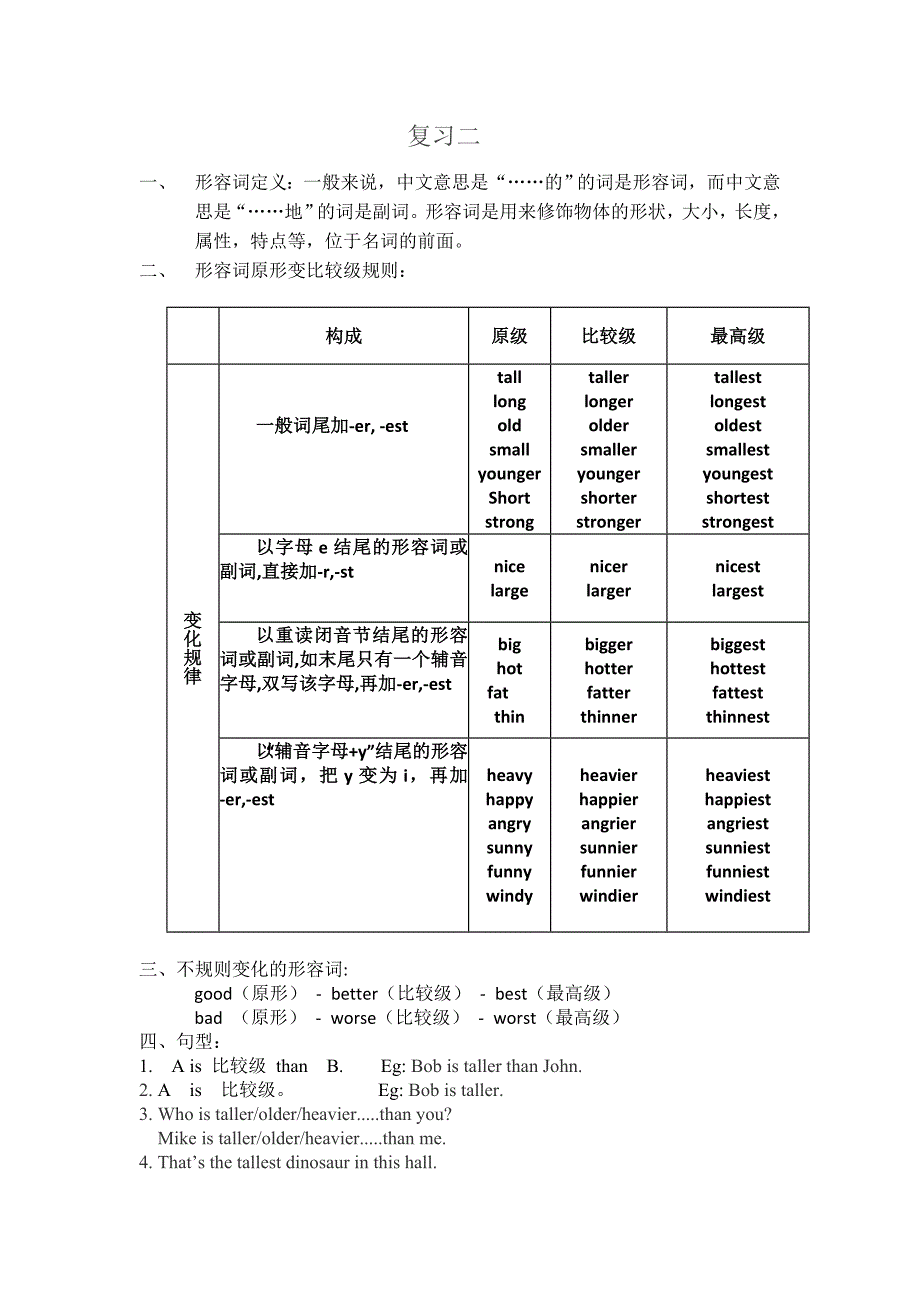 新PEP六年级英语总复习_第3页