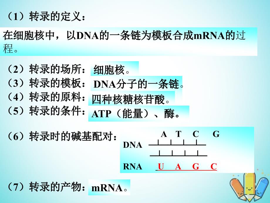 云南省峨山彝族自治县高中生物第四章基因的表达4.1基因指导蛋白质的合成课件1新人教版必修2_第4页