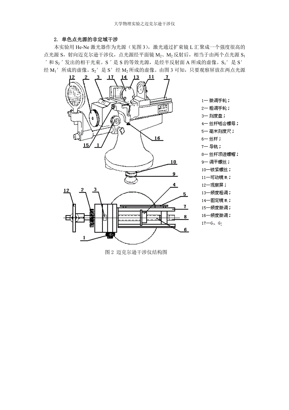 大学物理实验-迈克尔逊干涉仪.doc_第3页