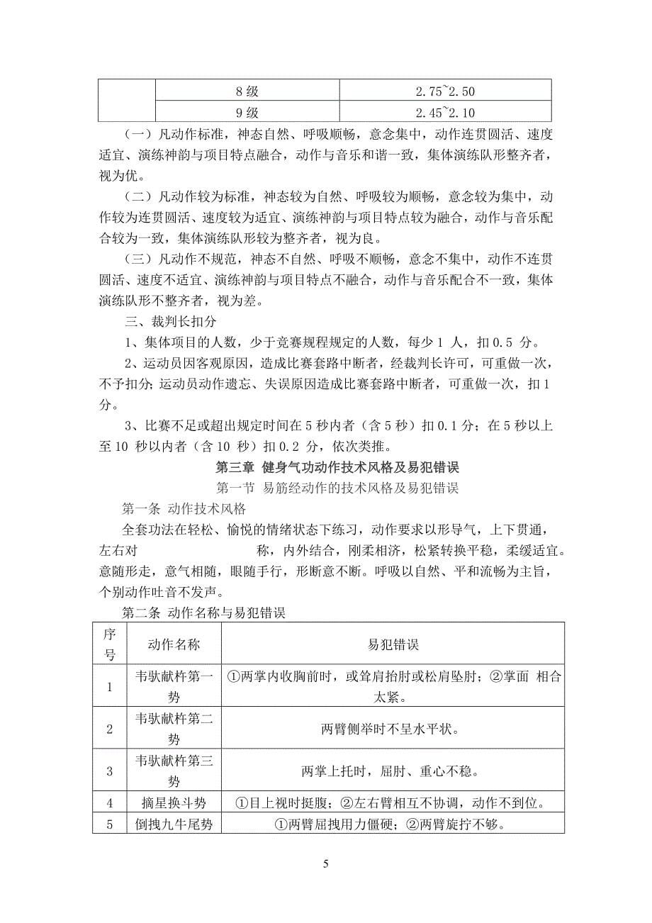 新健身气功竞赛规则及裁判法_第5页