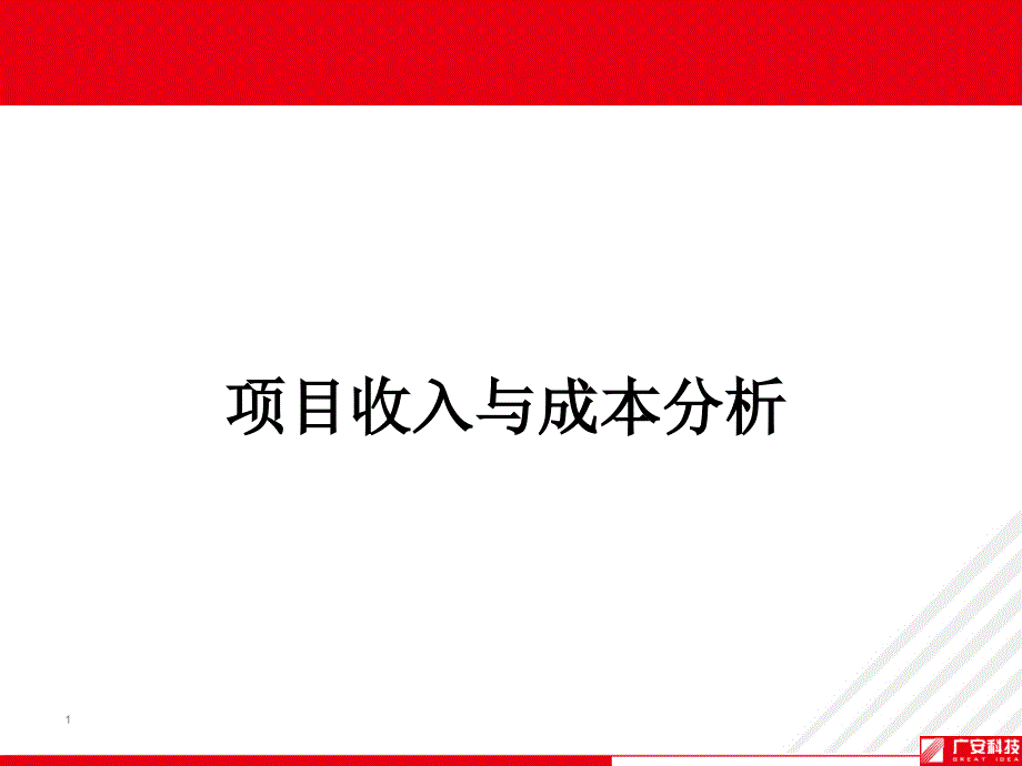 项目收入与成本分析_第1页